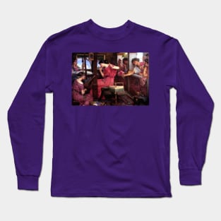 Penelope and her Suitors - John WIlliam Waterhouse Long Sleeve T-Shirt